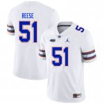 Men's Florida Gators #51 Stewart Reese NCAA Nike White Authentic Stitched College Football Jersey YTL0662KK